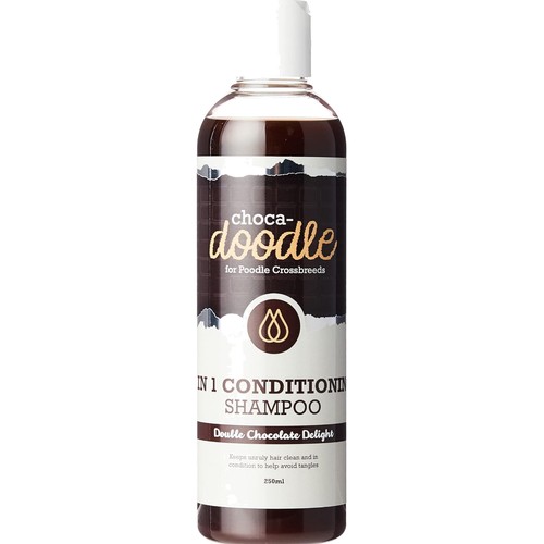 Chocolate scented dog shampoo - chocolate-scented,