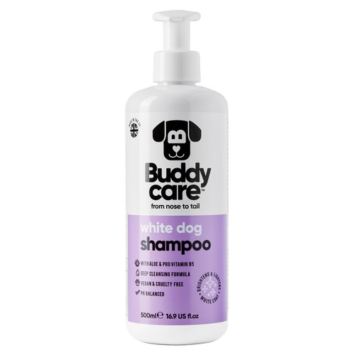 White dog shampoo buddycare - shampoo,