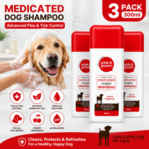 Pack medicated dog shampoo - 3,