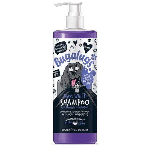 Bugalugs white dog shampoo - white,