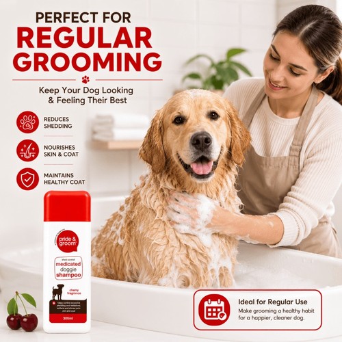 Medicated dog shampoo 300ml - dog,