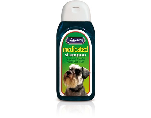 Johnsons dog medicated shampoo - dog,