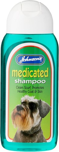 Johnsons dog medicated shampoo - johnsons,